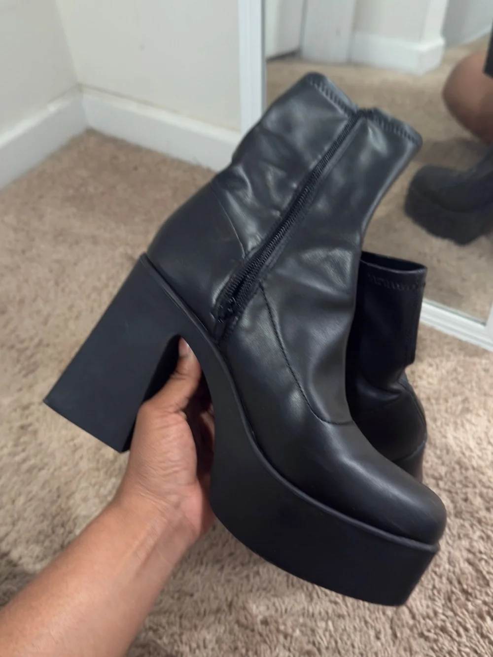 Aldo Chunky heel boot